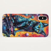 ブルーキャットI Case-Mate iPhoneケース (裏面(横))