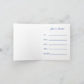 ブルーキャップの卒業の招待状 招待状 (内部)