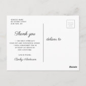 ブルーキャップ卒業式感謝していお前はがき ポストカード (裏面)