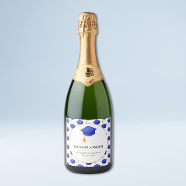 ブルーキャップ王室のの卒業 スパークリングワインラベル