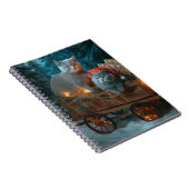 ブルーキャッロシアのトスノースイクリスマスデコール ノートブック (右側)