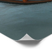 ブルーキャッロシアのトスノースイクリスマスデコール ポスター (角)