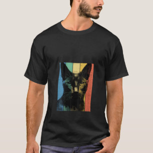 ブルーキャッロシアのトポートレートヴィンテージスタイルママパパV Tシャツ