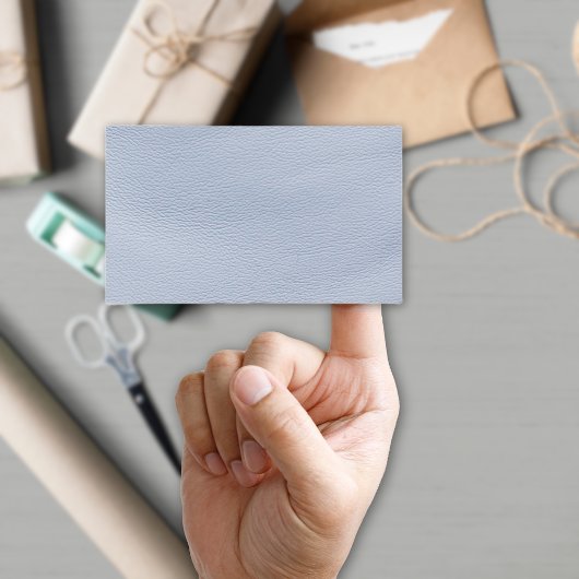 ブルーキャディのようなレザー 長方形シール