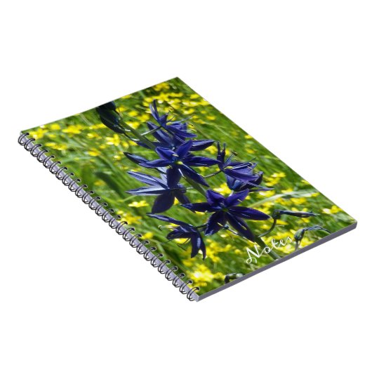 ブルーキャマとイエローワイルドフラワーのフローラ ノートブック (右側)