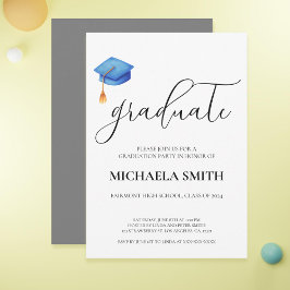 ブルーキャモダンップ高校卒業パーティー 招待状