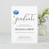 ブルーキャモダンップ高校卒業パーティー 招待状 (スタンド正面)