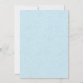 ブルーキャリッジ男の赤ちゃん写真誕生のお知らせ 案内状 (裏面)