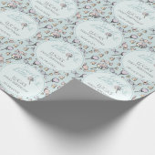 ブルーキャンディテーマ第1誕生日 ラッピングペーパー (角)