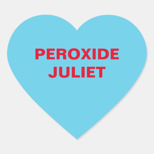 ブルーキャンディハート ハートシール (正面)