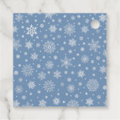 ブルーキャンドルとモアコーンのクリスマスギフトタグ フェイバータグ (裏面)