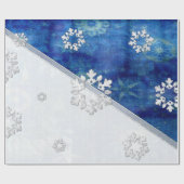 ブルーキャンドルクリスマス ラッピングペーパー (フラット)