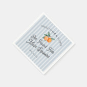 ブルーキューティー メインスクイーズ シトラス ブライダルシャワー スタンダードカクテルナプキン (角)