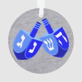 ブルーキュートなキッズクリスムカでハヌカーの夢 オーナメント (裏面)