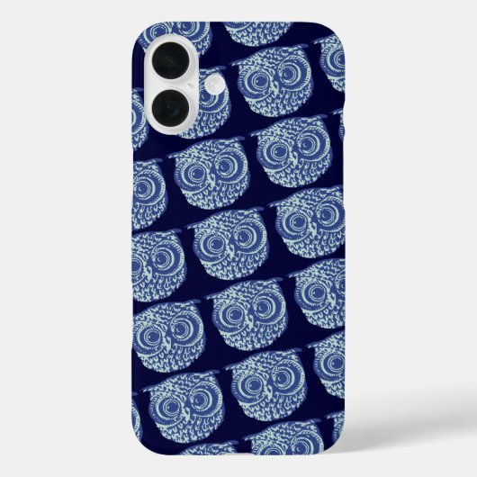 ブルーキュートフクロウ写真 Case-Mate iPhoneケース (裏面)