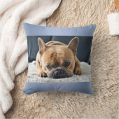 ブルーキュートフランスのブルドッグクッション枕 クッション (ブランケット)