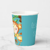 ブルーキュート猿男の赤ちゃん発表 紙コップ (左)