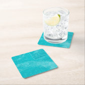 ブルーキューバの地図 スクエアペーパーコースター (インサイチュ)