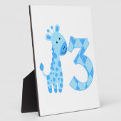 ブルーキリン3回目の誕生日 フォトプラーク (側面)