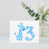 ブルーキリン3回目の誕生日 ポストカード (スタンド正面)