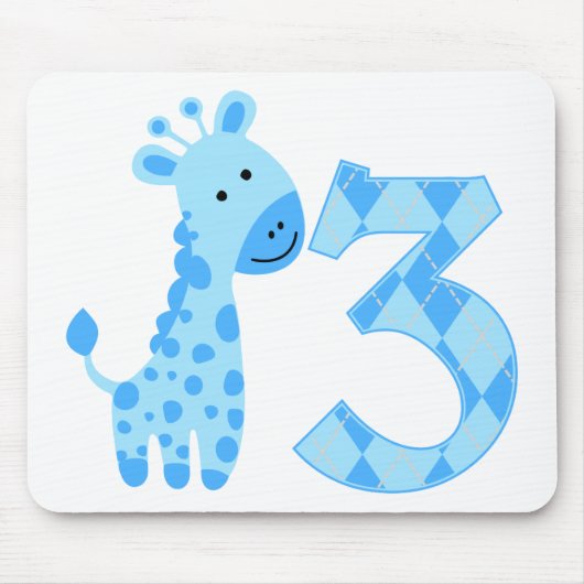 ブルーキリン3回目の誕生日 マウスパッド (正面)