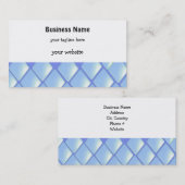 ブルーキルテッドダイヤモンド 名刺 (正面/裏面)