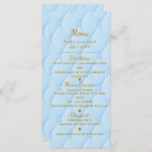 ブルーキルテ王室のィートストーリーブックプリンセスパーティー メニュー (正面/裏面)