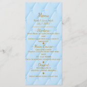 ブルーキルテ王室のィートストーリーブックプリンセスパーティー メニュー (正面)