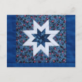 ブルーキルトスターのはがき ポストカード (正面)