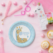 ブルーキレーフベビーシャワー紙プレート ペーパープレート (パーティー)