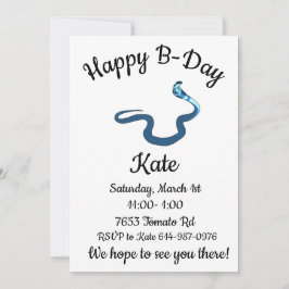 ブルーキングコブラハッピービーデイ 招待状