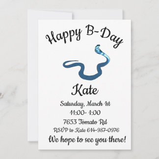 ブルーキングコブラハッピービーデイ 招待状