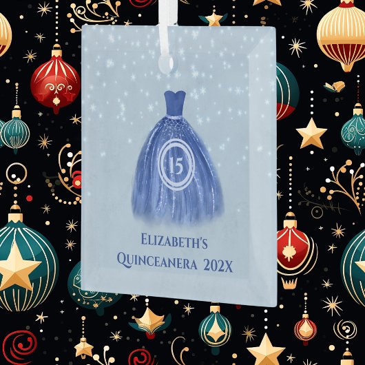 ブルーキンセアニェラドレスのリトルブルーと名前と15 ガラスオーナメント