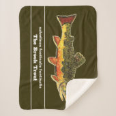 ブルーキーの釣りをする – ブルックマスの漁師 シェルパブランケット (正面)