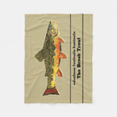 ブルーキーの釣りをする – ブルックマスの漁師 フリースブランケット (正面)