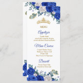 ブルーキ王室のンセアニラのメニューカード メニュー (正面/裏面)