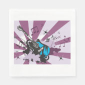 ブルーギター紙ナプキンス スタンダードランチョンナプキン (正面)