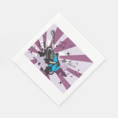 ブルーギター紙ナプキンス スタンダードランチョンナプキン (角)