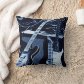 ブルーギター2 クッション (ブランケット)