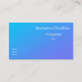 ブルーギター – グラデーション名刺 名刺 (裏面)