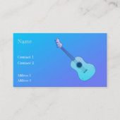 ブルーギター – グラデーション名刺 名刺 (正面)