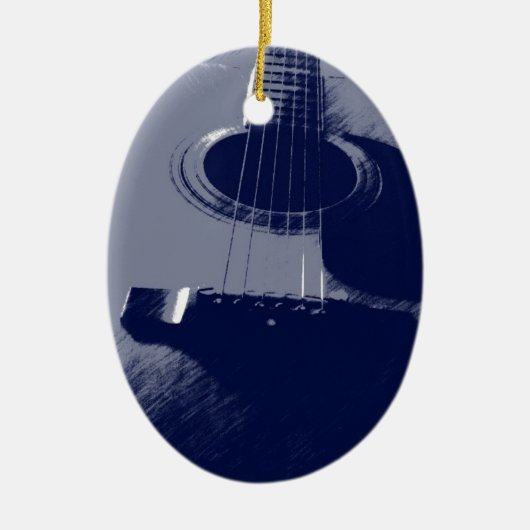 ブルーギター セラミックオーナメント (正面)