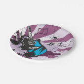 ブルーギター ペーパープレート (アングル)