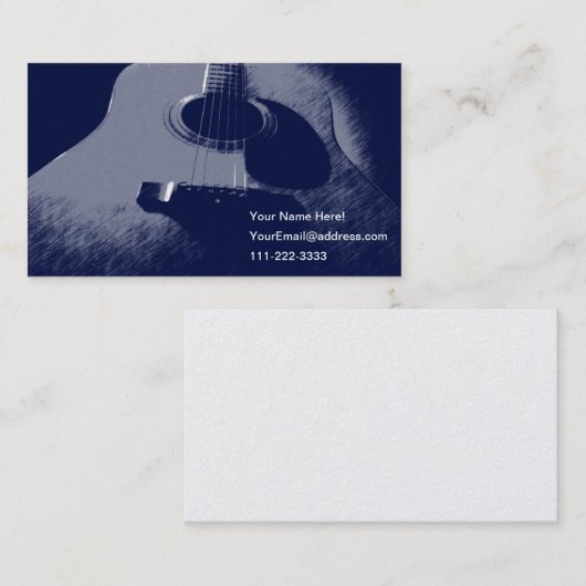 ブルーギター 名刺 (正面/裏面)