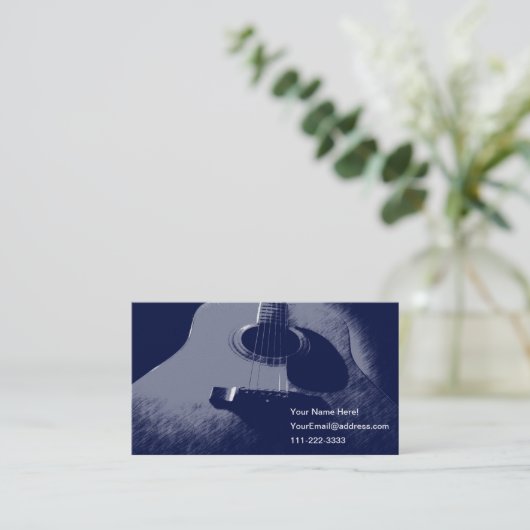 ブルーギター 名刺 (スタンド正面)