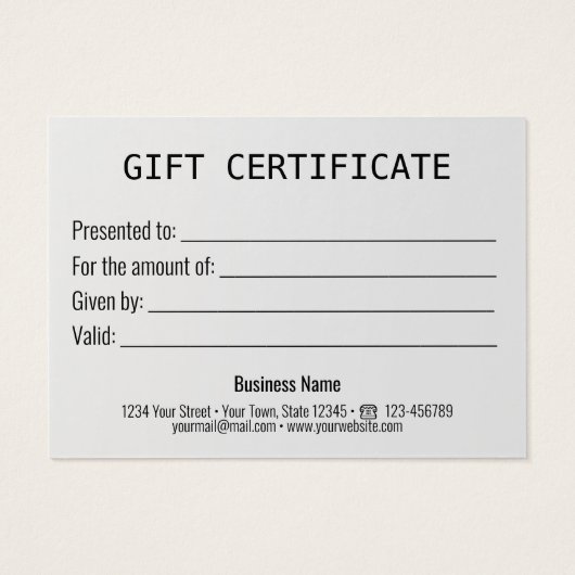 ブルーギフトクリスマスボール金ゴールド雪片ギフトカード (裏面)