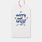 ブルーギフトラベルに書き込みテキサス州クリスマスツリー ギフトタグ (裏面)