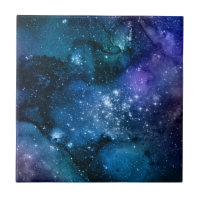 ブルーギャラクシー星空宇宙空間星雲スパークル
