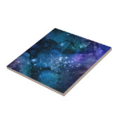 ブルーギャラクシー星空宇宙空間星雲スパークル タイル (側面)