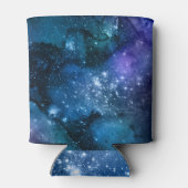 ブルーギャラクシー星空宇宙空間星雲スパークル 缶クーラー (裏面)